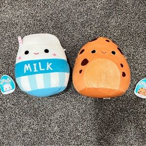 Squishmallows Milk and Cookie Plush Set